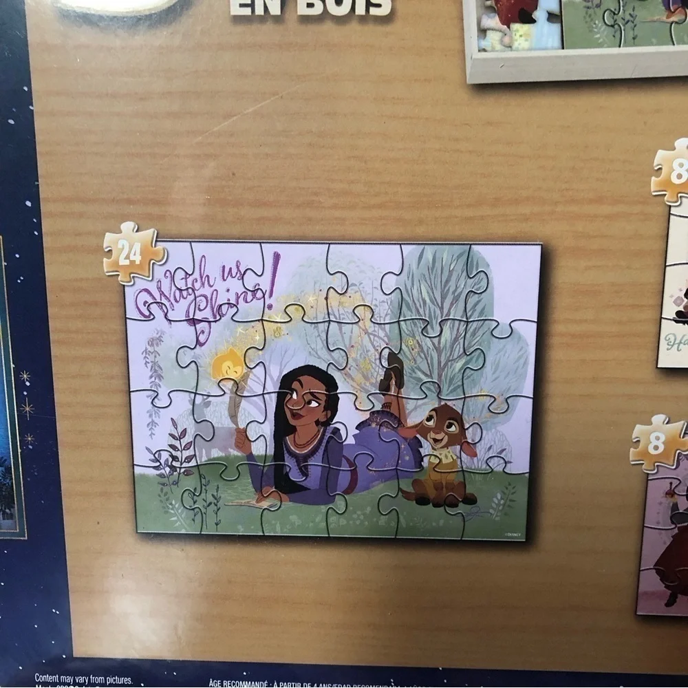 Disney: Wish: set of 5 wood Puzzles with case